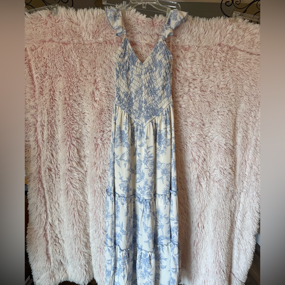 Country French Blue Sundress